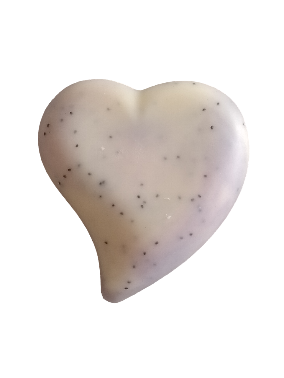 Savon coeur : exfoliant lavandin & pavot